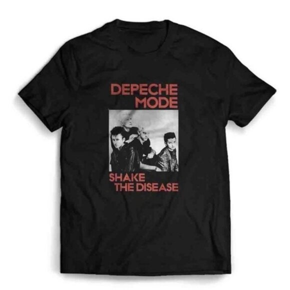 Tops - T-Shirt Depeche Mode Shake the Disease Vintage Band Fan Tee